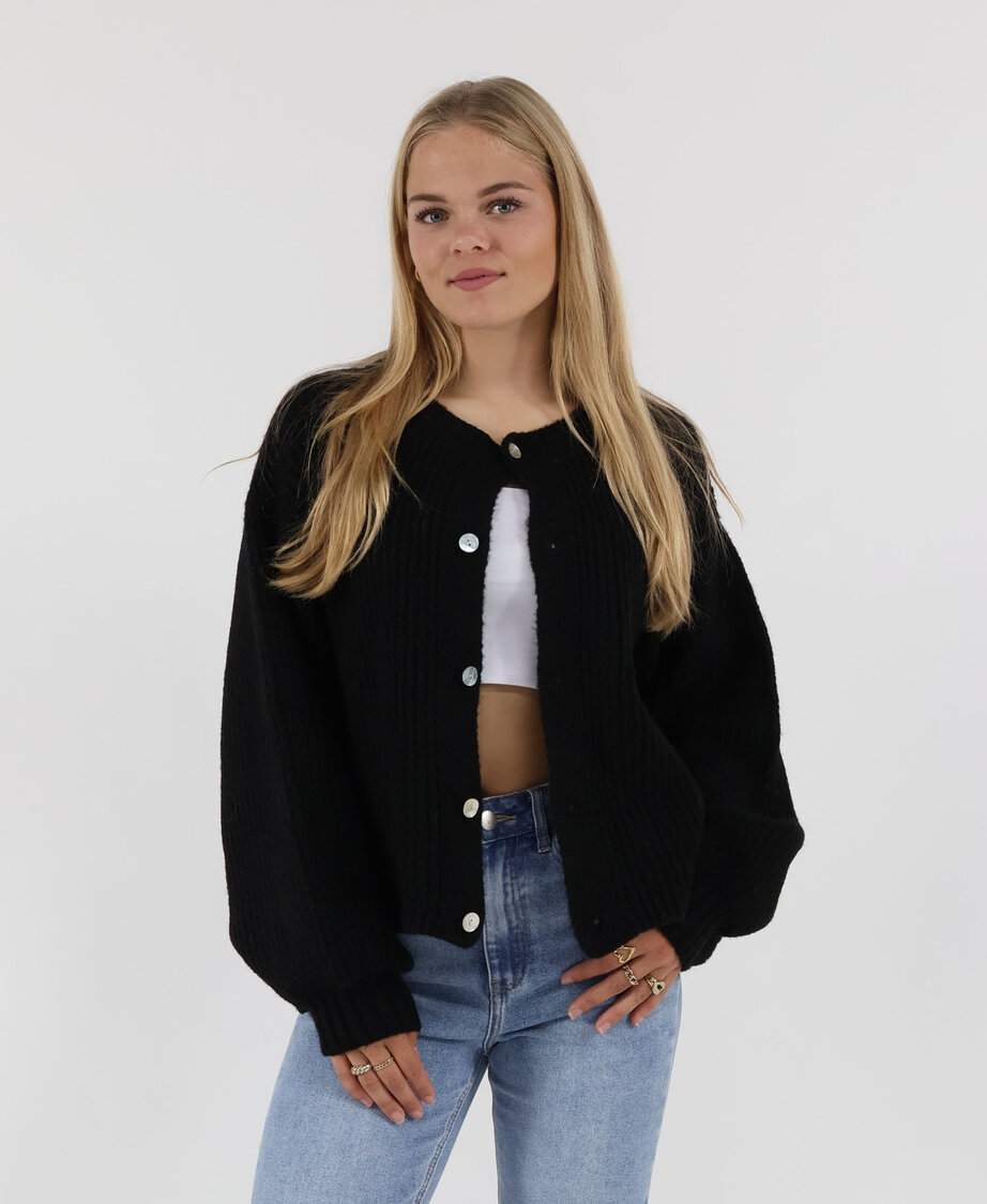 Knit Cardigan Black