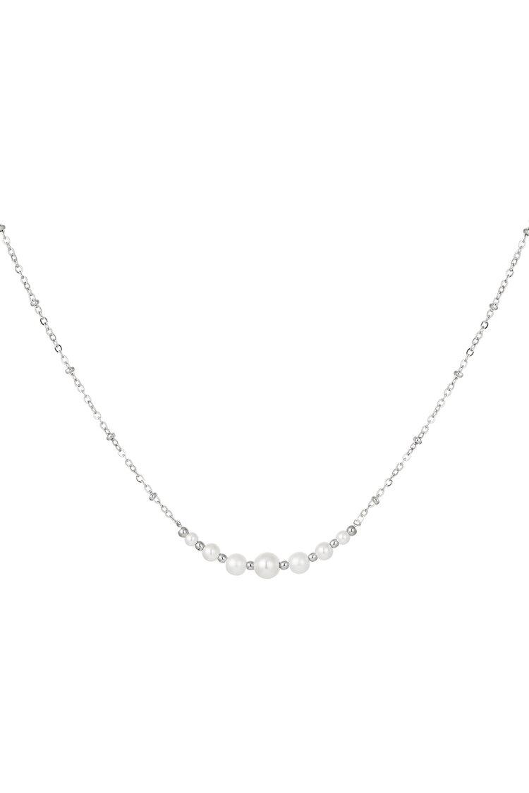 Pearl Party Ketting Zilver