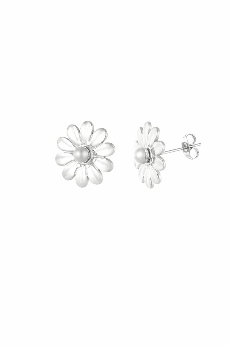Blossom Dots Oorbellen Zilver