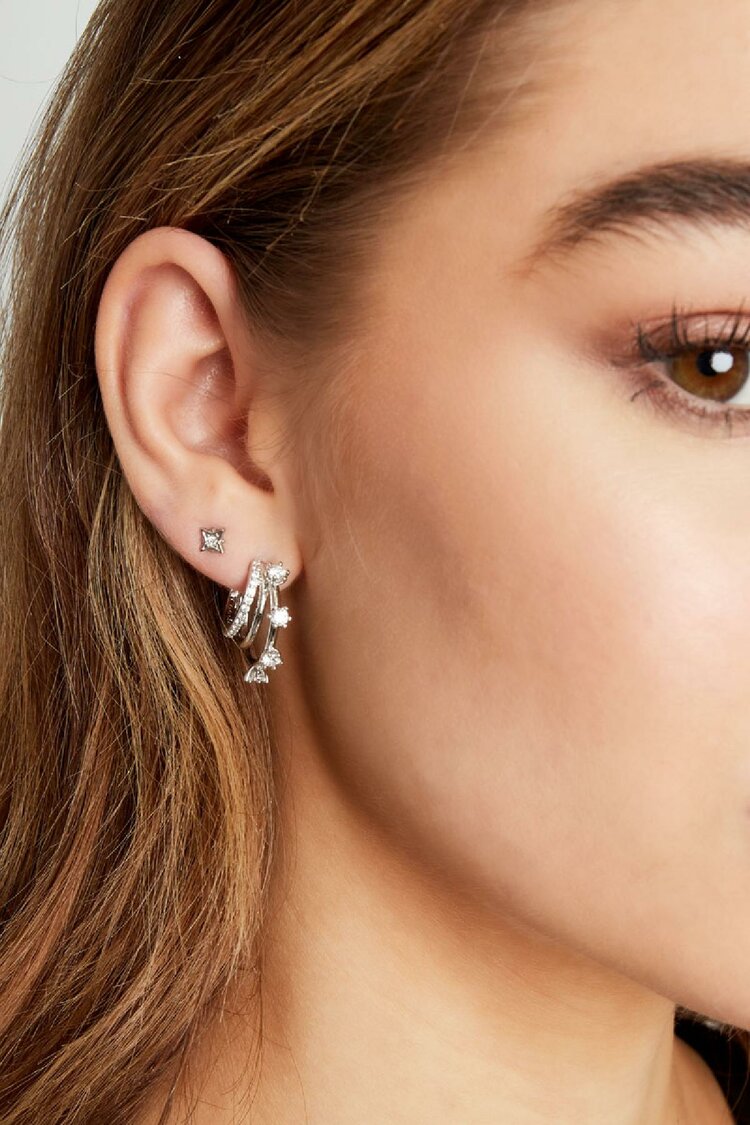 Oorbellen Studs Star Zilver