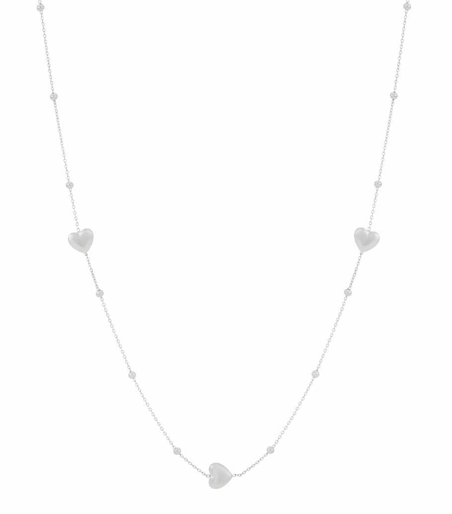 Heart Extra Long Ketting Zilver