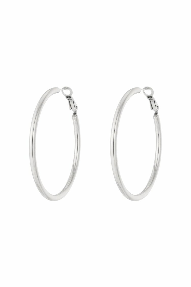 Basic Hoop Oorbellen Zilver