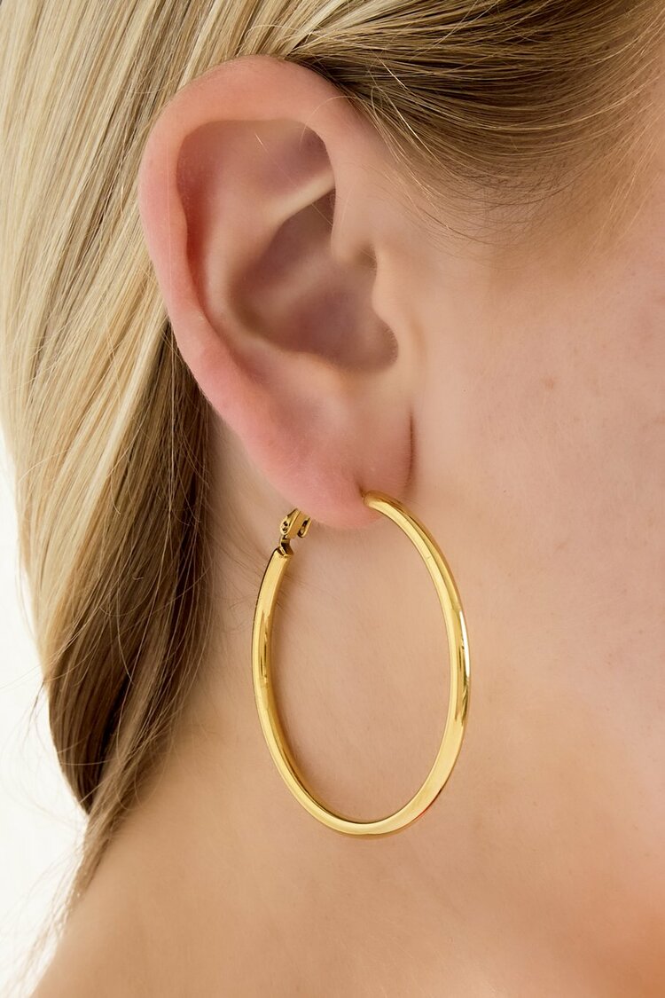 Basic Hoop Oorbellen Zilver