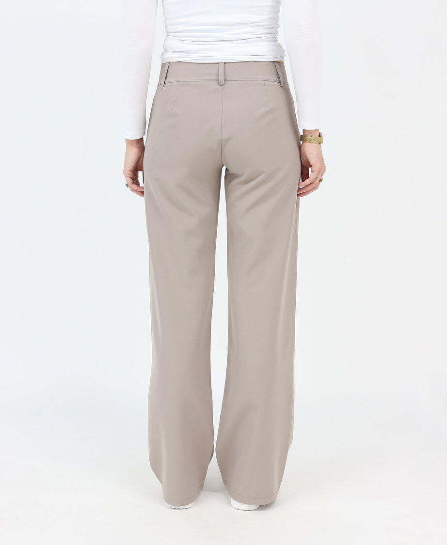 Low/Mid Waist Sanne Pants Light Taupe (TALL)