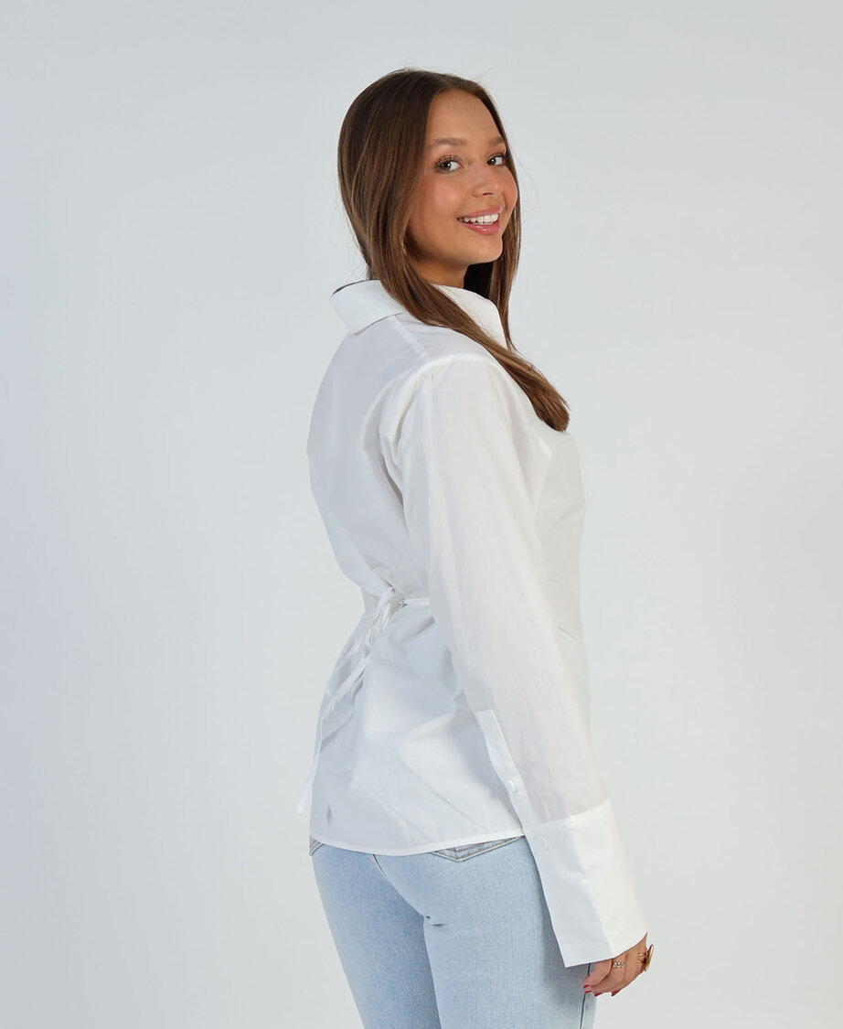 Tied Blouse White
