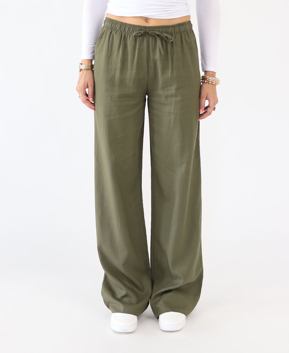 Linnen Pants Khaki (TALL) 