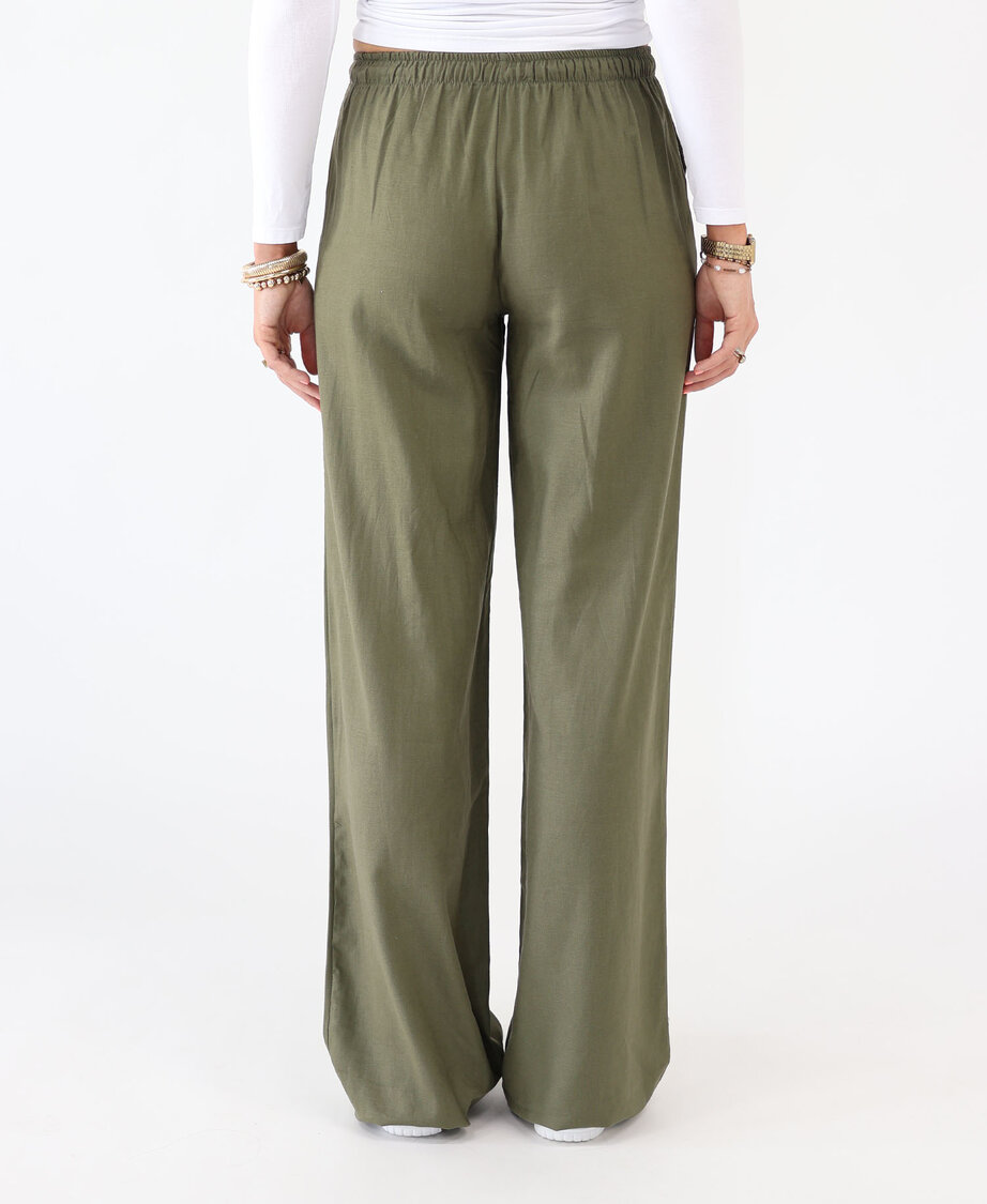 Linnen Pants Khaki (TALL) 
