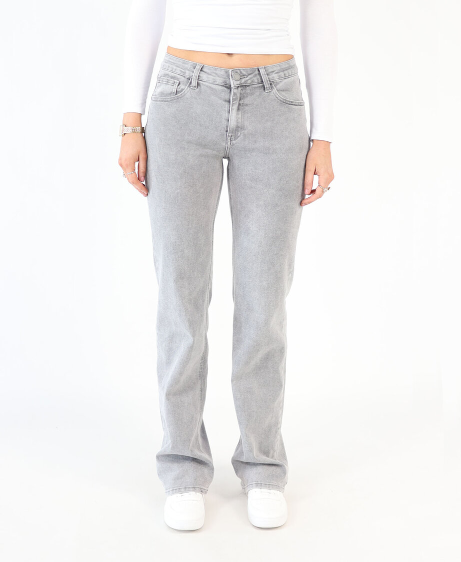 Low/Mid Waist Wide Leg Jeans 3167 Lightgrey (TALL)