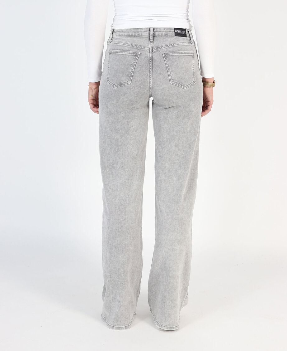 Ultra Wide Leg Jeans 3297-4 Lightgrey (TALL)