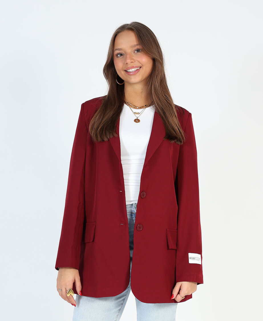 Sanne Blazer Burgundy