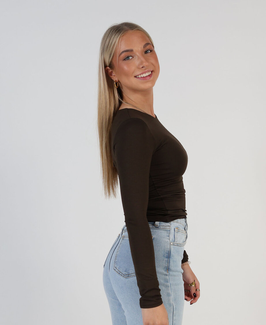 Leela Long Top Choco