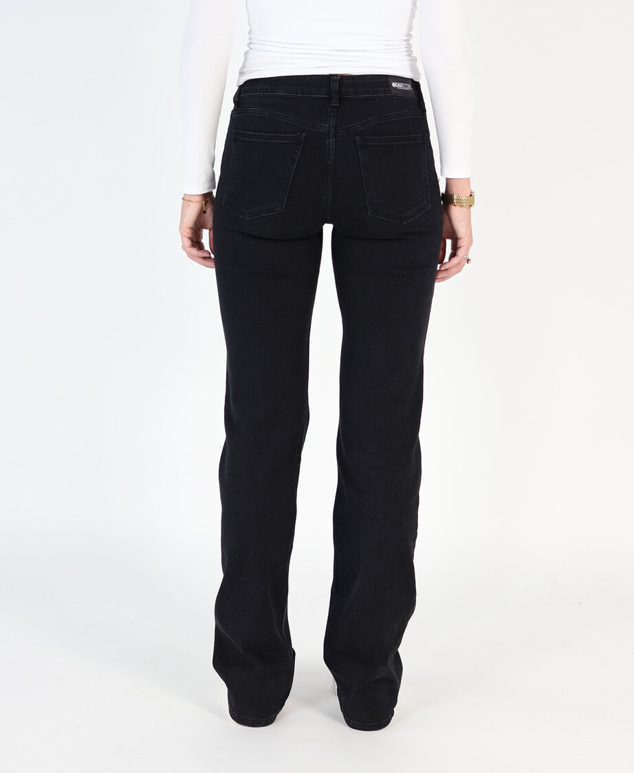 Low/Mid Waist Wide Leg Jeans 3318 Black (TALL)