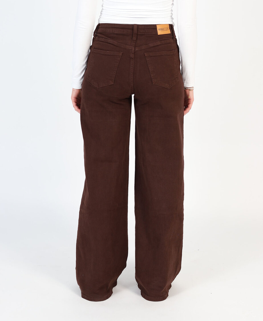 Ultra Wide Leg Jeans 3297-5 Choco (REGULAR) 