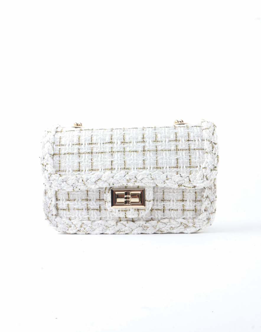 Teddy Tweed Tas White