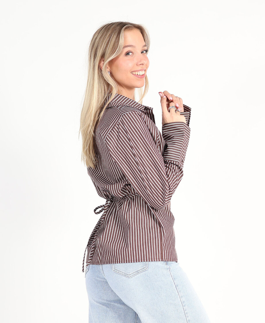 Tied Blouse Choco