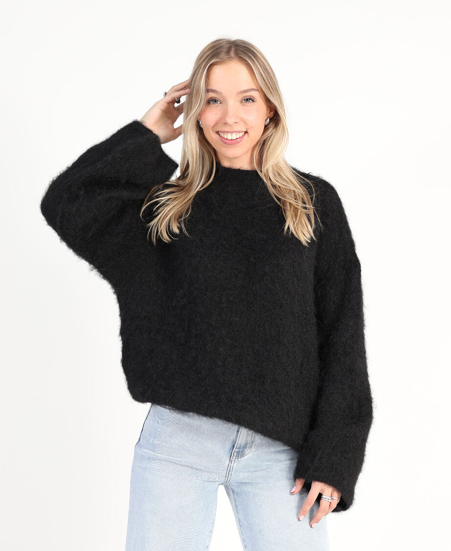 Mohair Knit Black