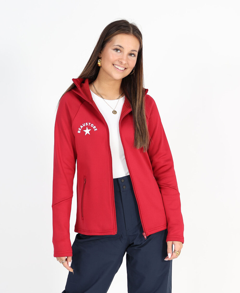 BeauStore Zip Hood Burgundy