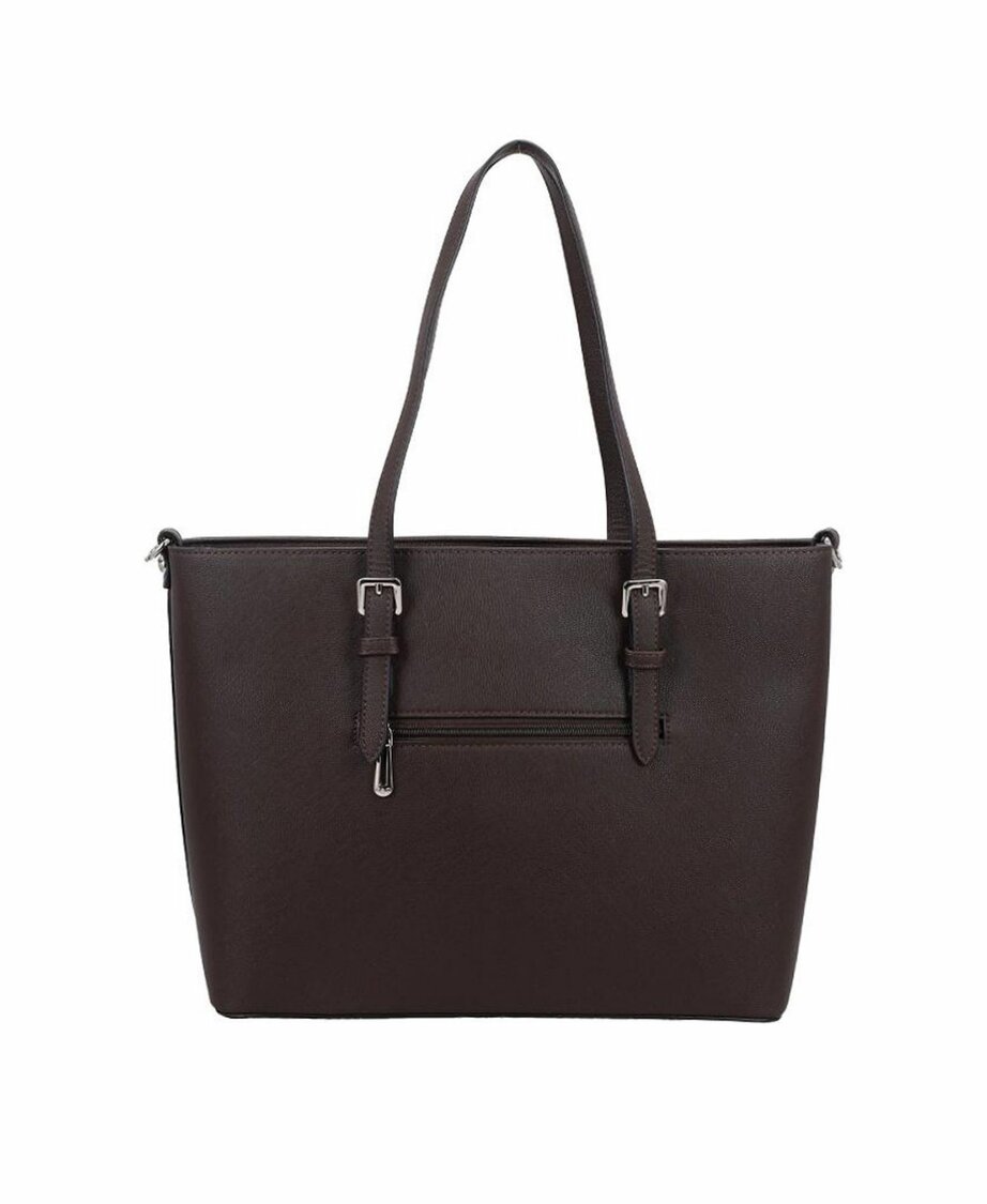 Flora en Co Saffiano Bag Choco 