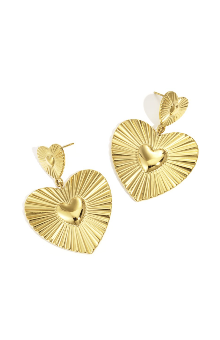 Sun-Kissed Love Oorbellen Goud