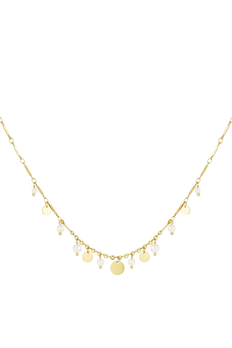 Coined Elegance Ketting Goud