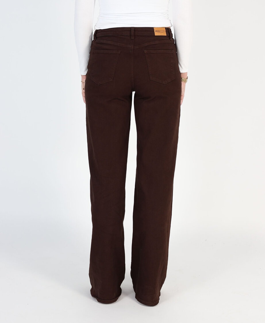 Ultra Wide Leg Jeans 3297-6 Choco (TALL)