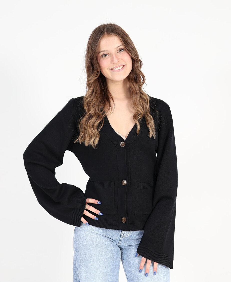 Knitted Cardigan Black