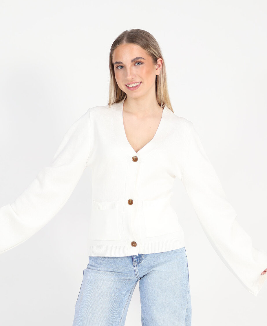 Knitted Cardigan White