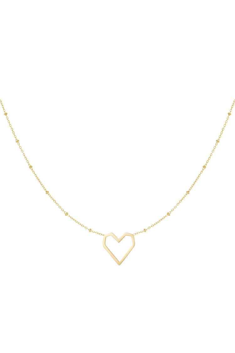 Big Heart Ketting Goud