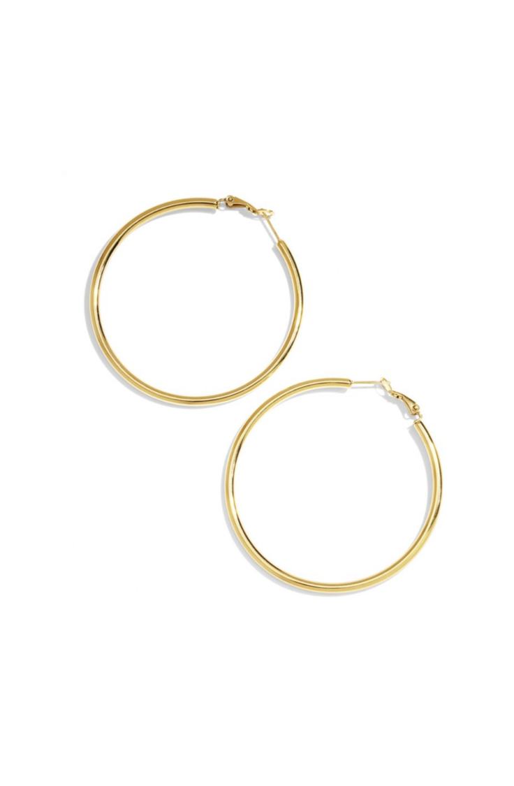 Big Basic Hoop Oorbellen Goud