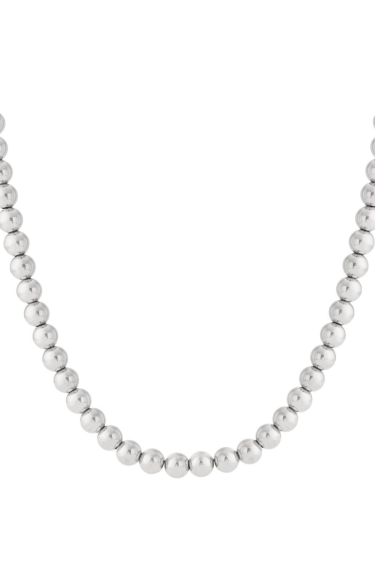 Beaded Ketting Zilver