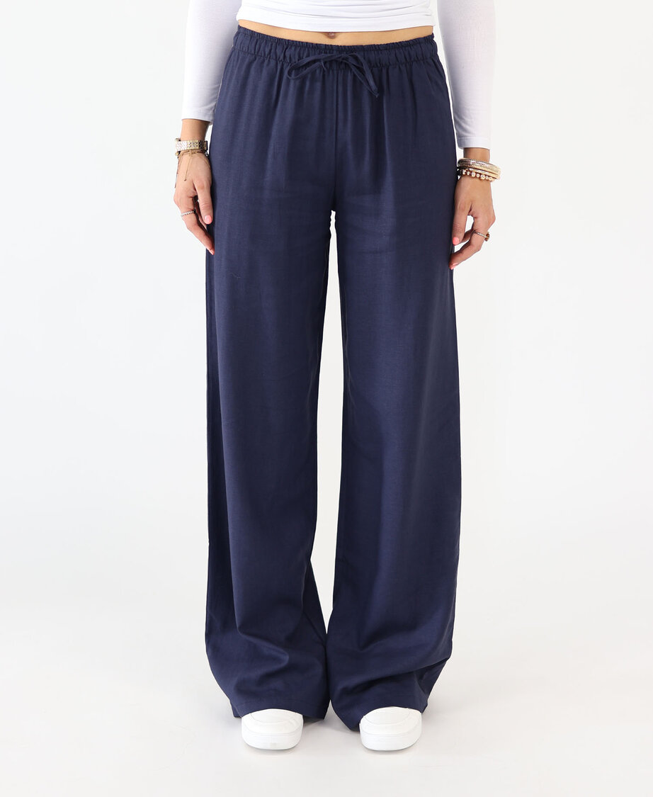 Linnen Pants Navy Blue (TALL)