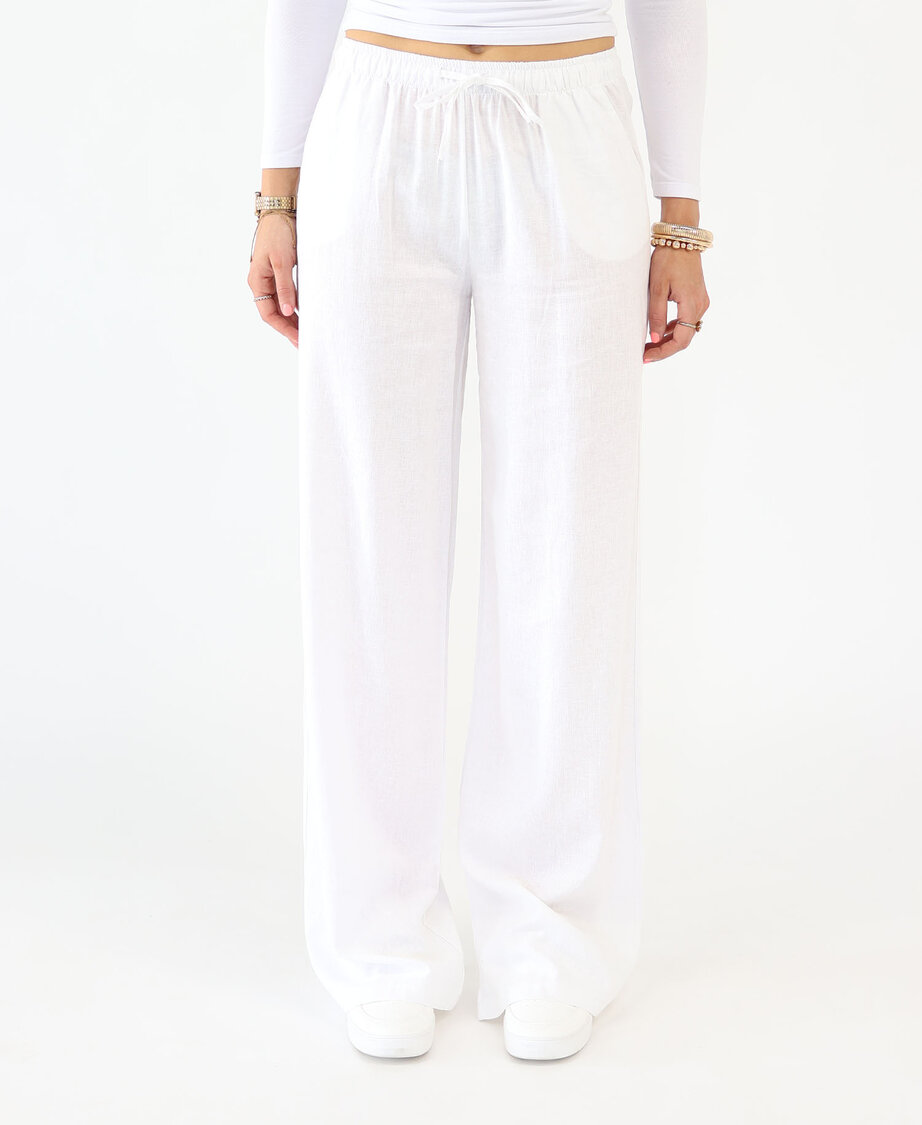 Linnen Pants White (TALL)