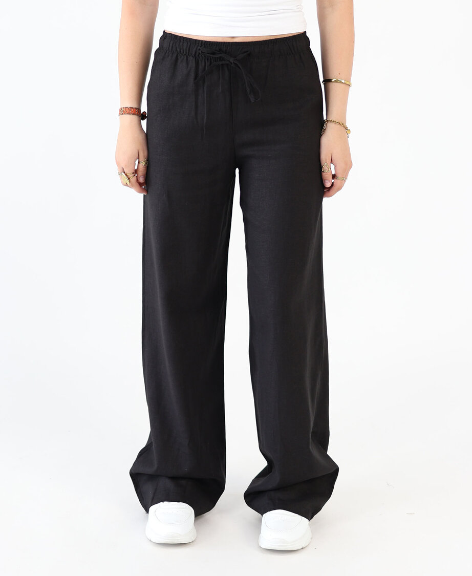 Linnen Pants Black (REGULAR)