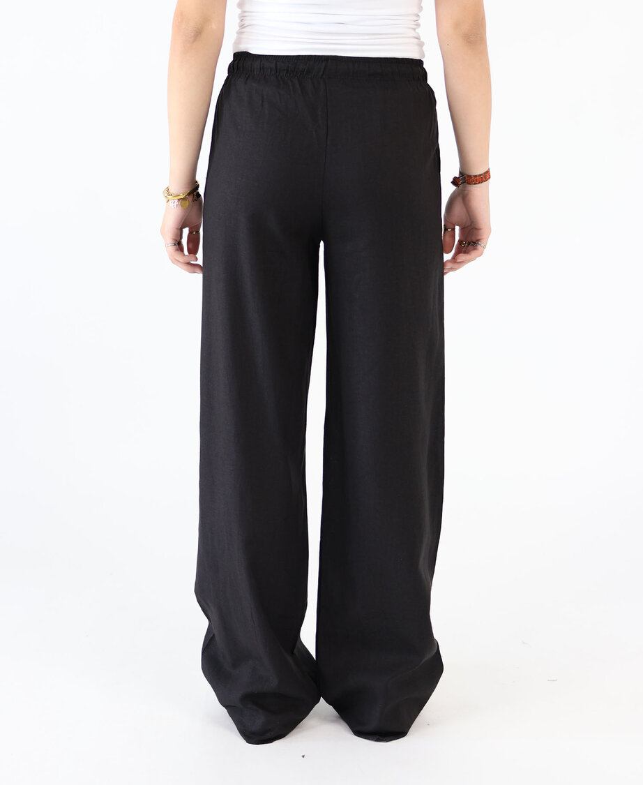Linnen Pants Black (REGULAR)