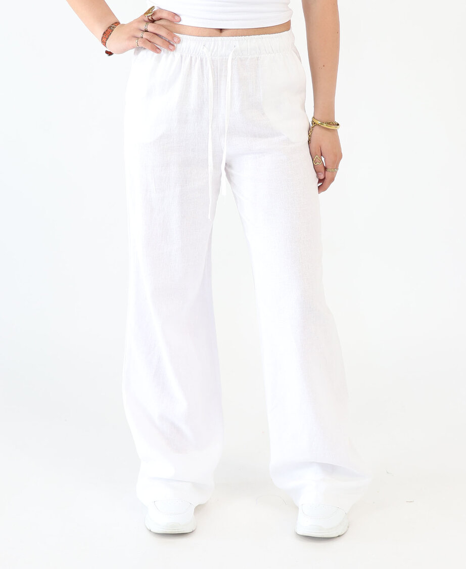 Linnen Pants White (REGULAR)