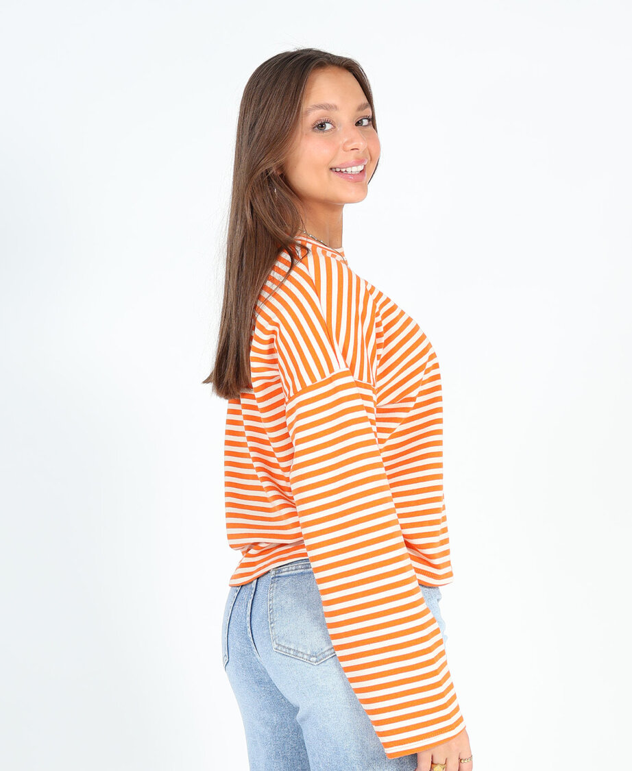 Striped Longsleeve Orange