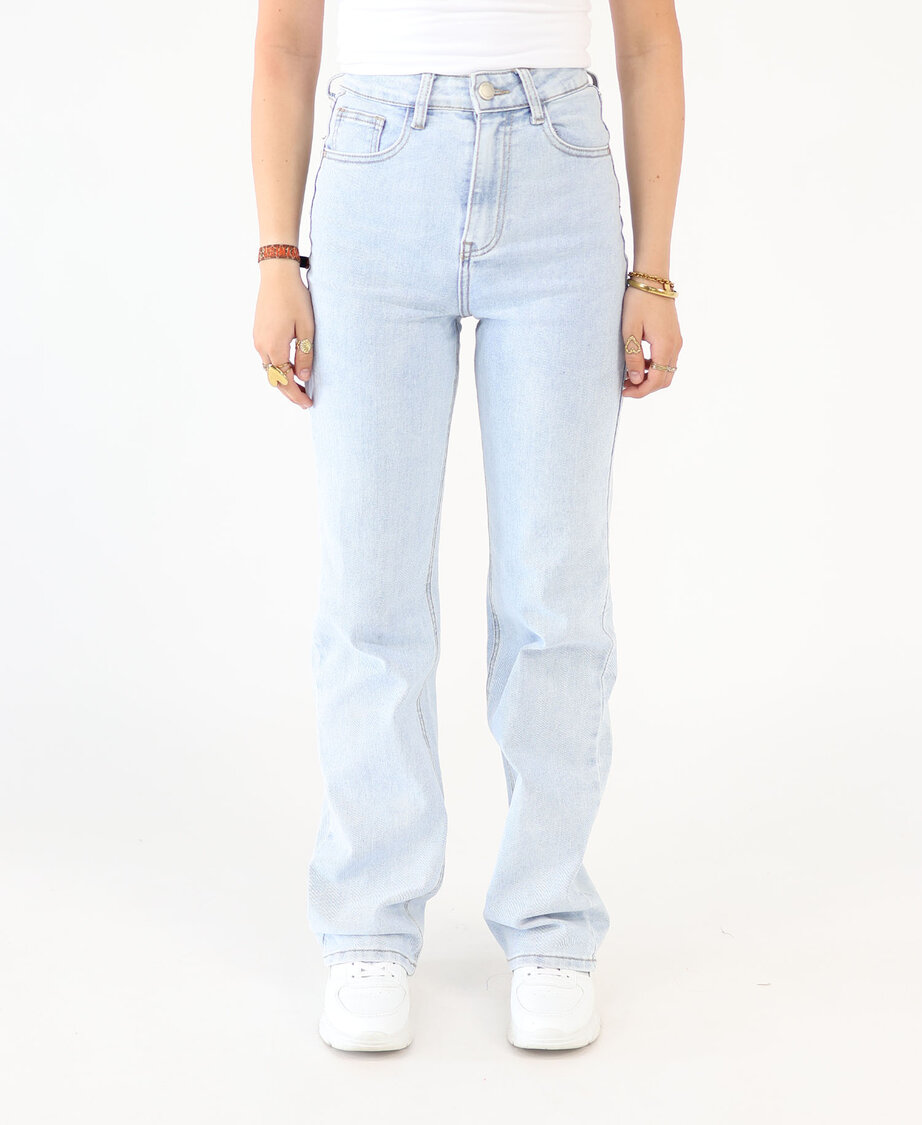 High Waist Wide Leg Bow Jeans 3175 (REGULAR)
