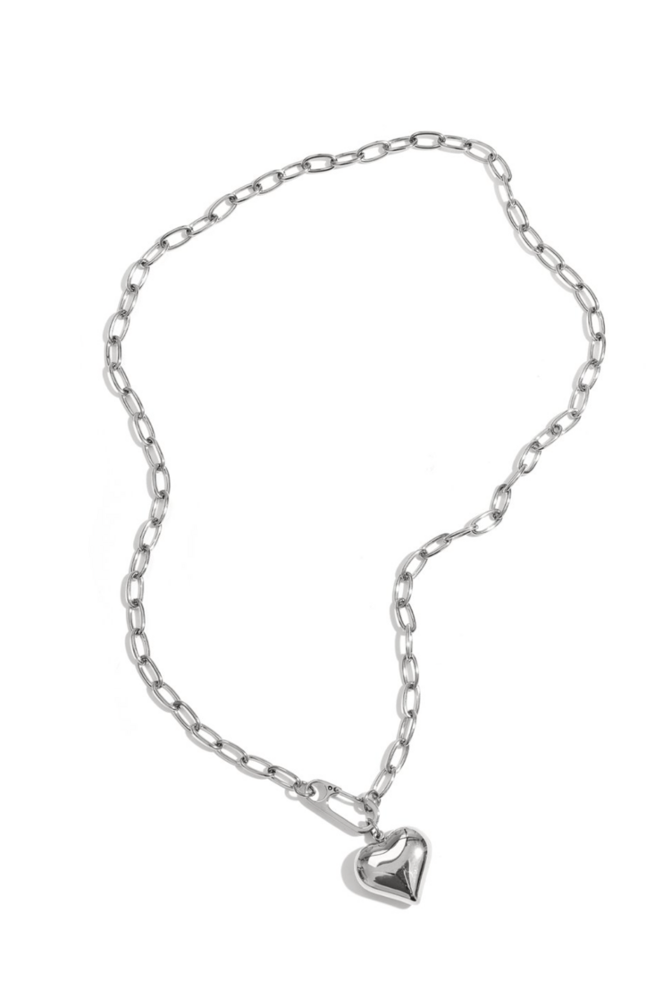 Shackle Heart Ketting Zilver