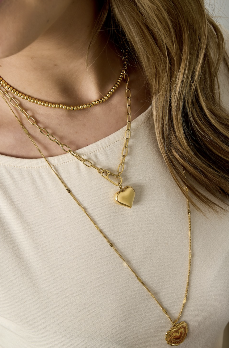 Shackle Heart Ketting Goud