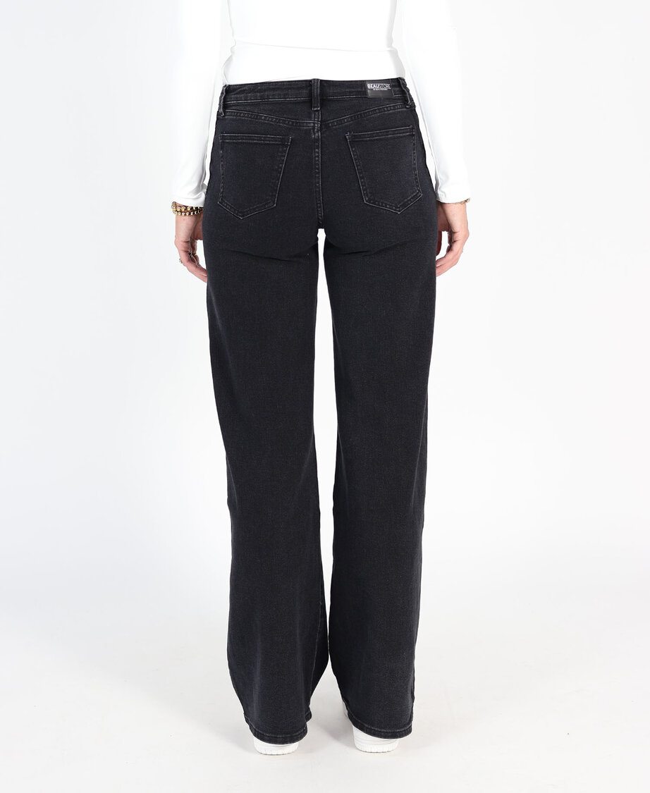 Ultra Wide Leg Jeans 3297-10 Black (TALL)