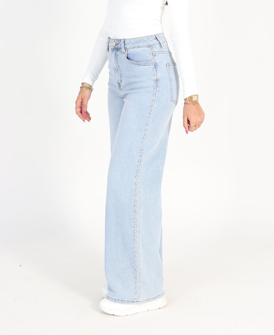 Studs Ultra Wide Leg Jeans 9118-5 (REGULAR)