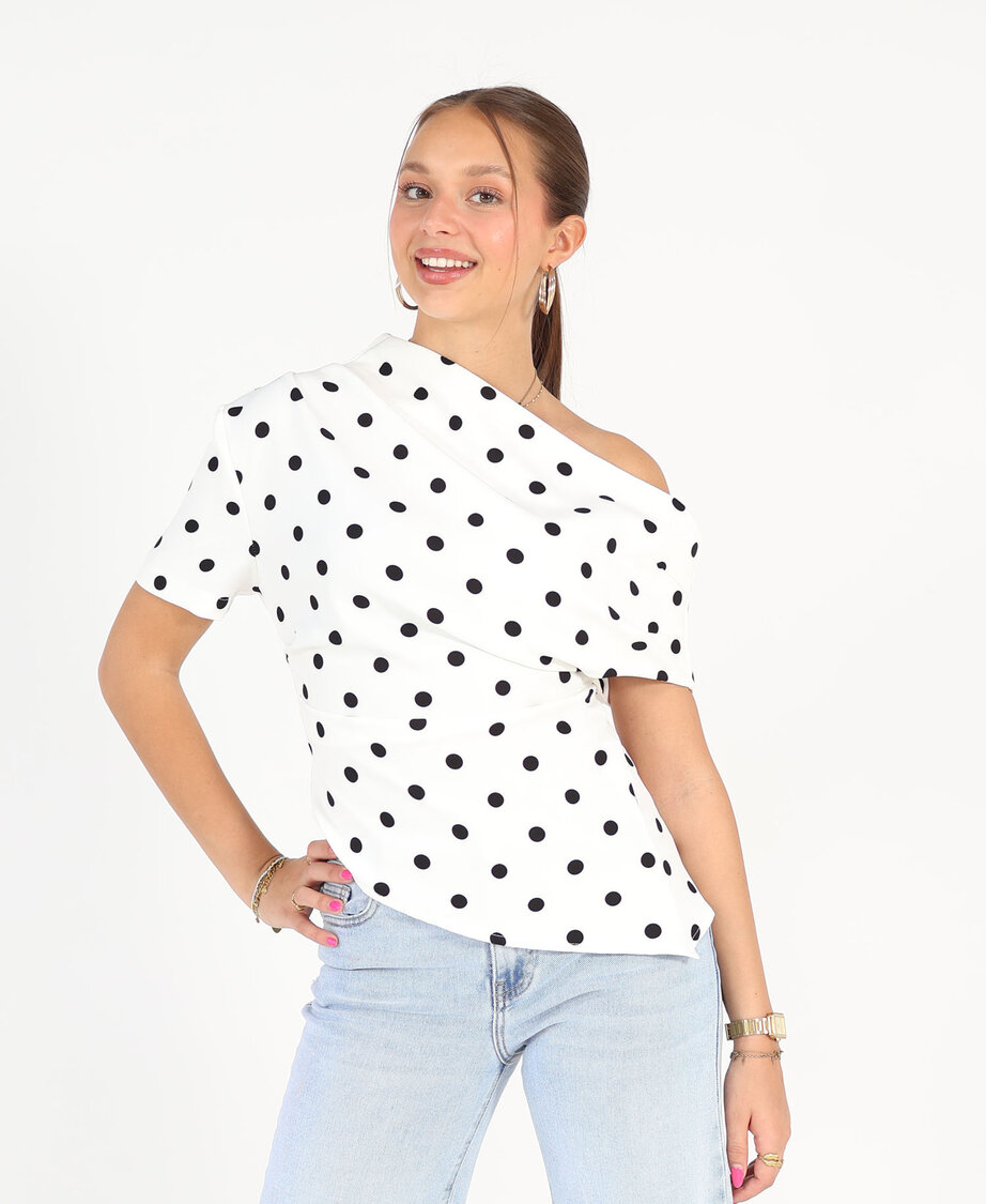 Asymmetric Top Polkadot