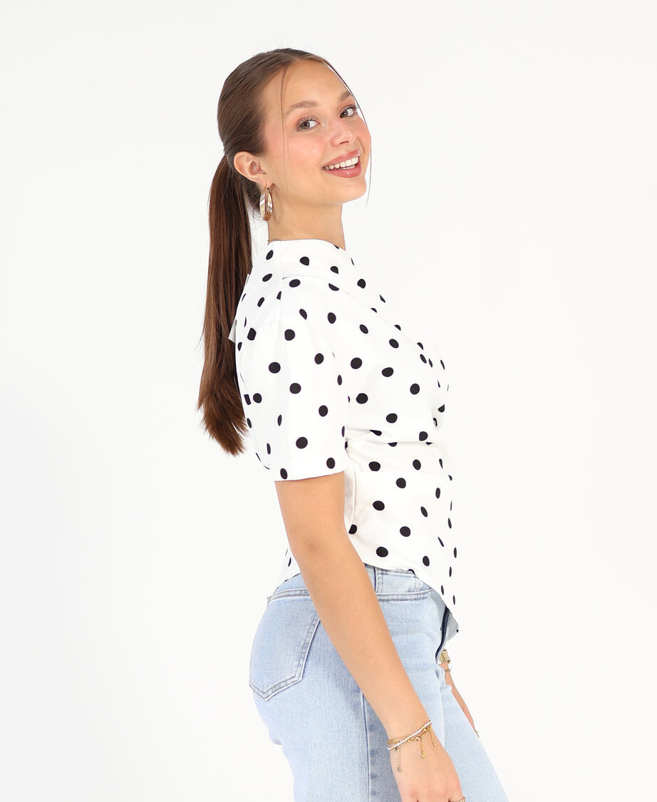 Asymmetric Top Polkadot