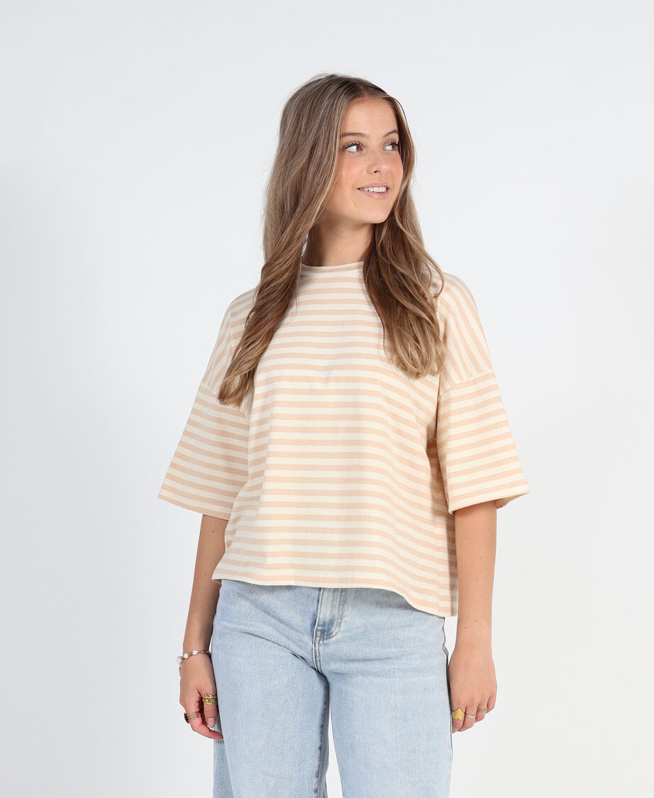 Oversized Tee Beige/Cr&egrave;me