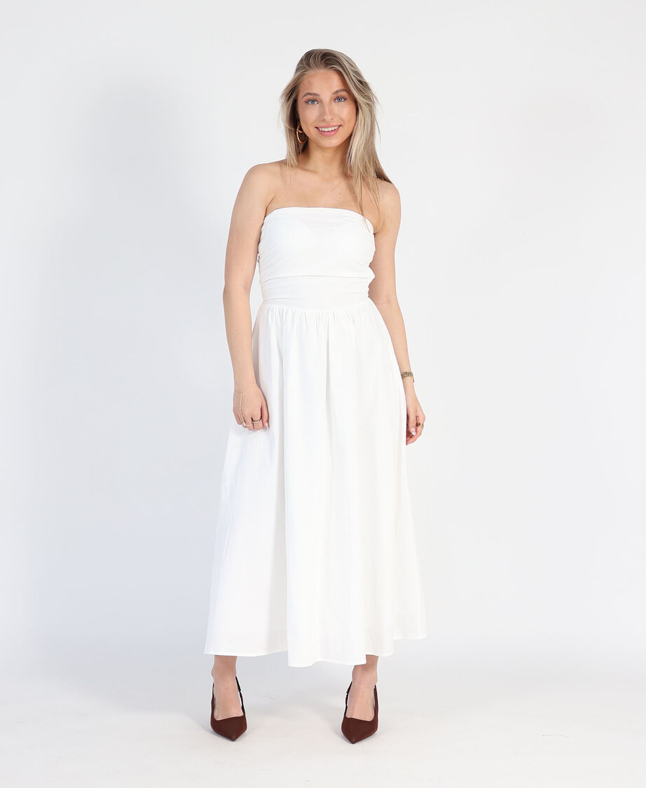 Bandeau Dress White