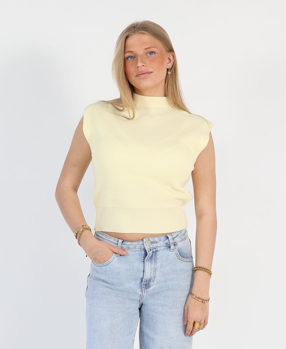 Spencer Top Butter Yellow
