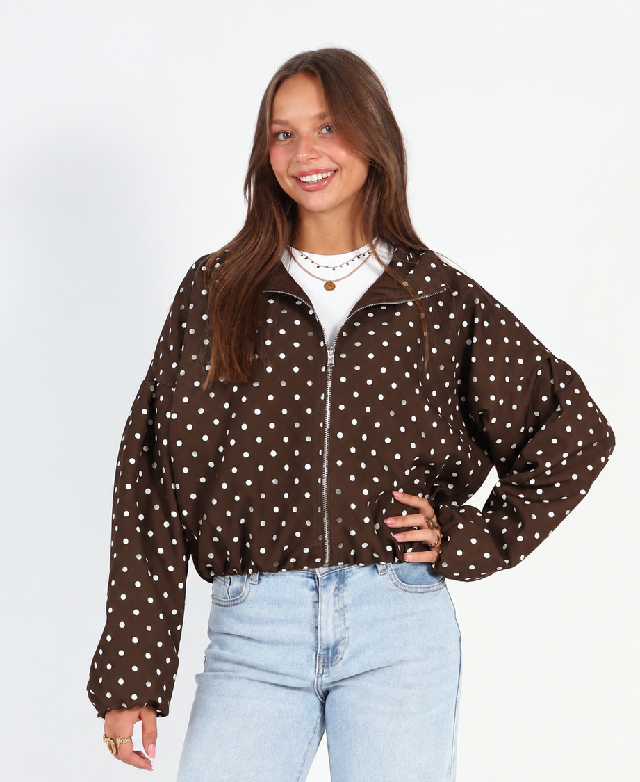 Polkadot Jacket Choco