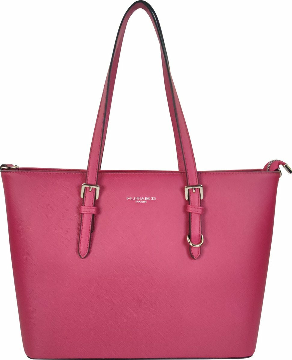 Flora en Co Saffiano Bag Fuchsia 
