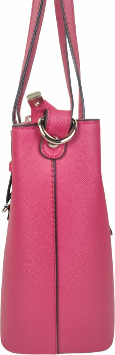 Flora en Co Saffiano Bag Fuchsia 
