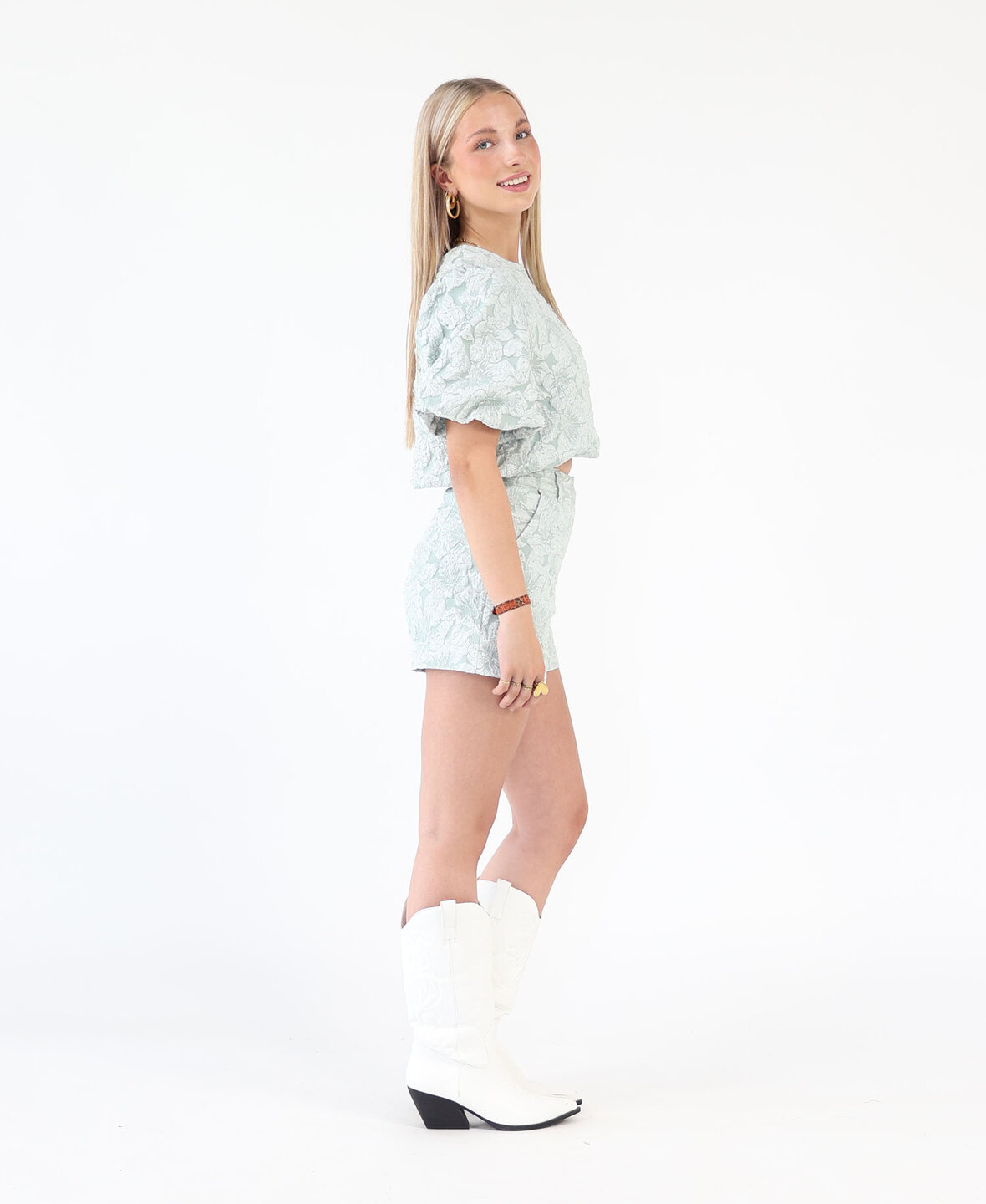 Jacquard Short Mint